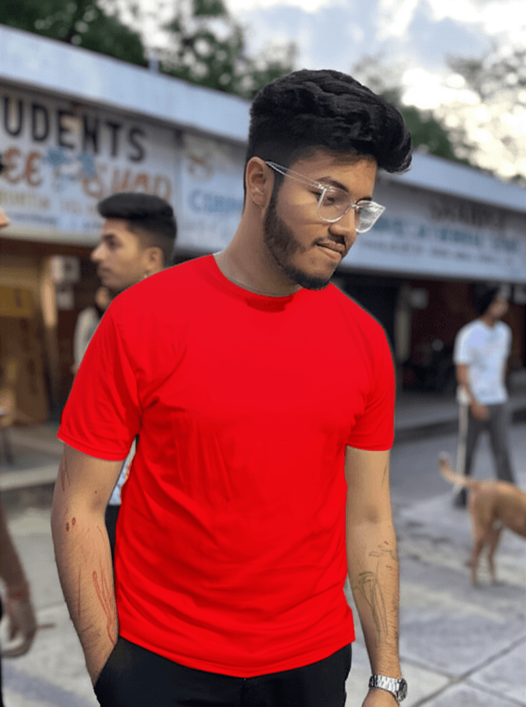 After - Red T-shirt